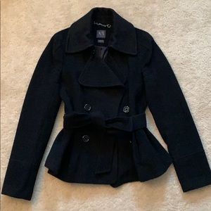 Armani Exchange - Cropped Peacoat